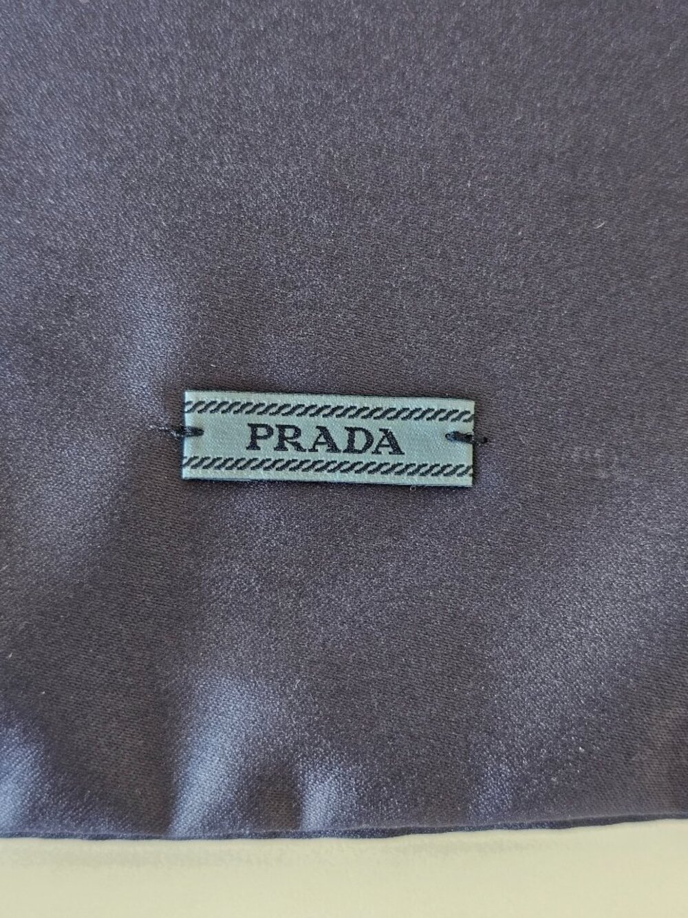 2 x New AUTH PRADA Blue Satin Storage Travel Drawstring Dust Bag 13.0"x8.5" - Picture 4 of 5